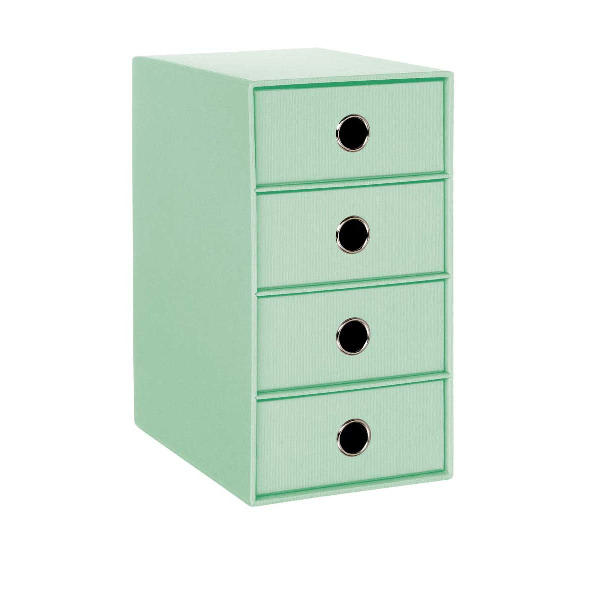 Rössler S.O.H.O. Schubladenelement – 4 Schubladen, für A5, mint, Karton, B 250 × H 320 × T 175 mm