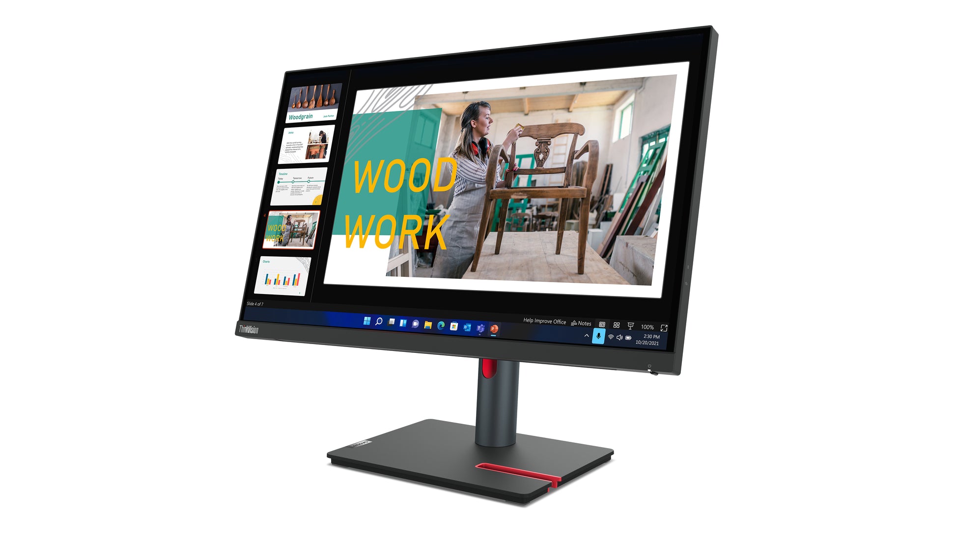 Lenovo ThinkVision P24q-30 – 23,8", 2560 × 1440 (WQHD), IPS, LAN, HDR10