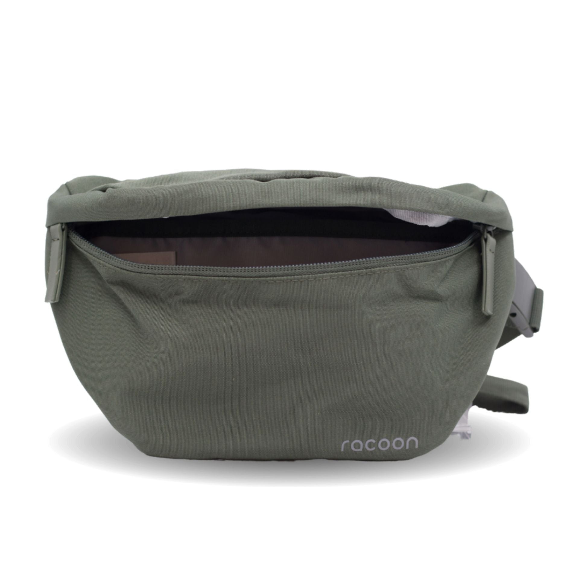 racoon Umhängetasche, 1 l, rPET, Grün, 25 × 16 cm