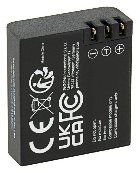 PATONA Kamera-Akku – 1000 mAh, 3,7 V – für Action Cam Life SL3, SL4