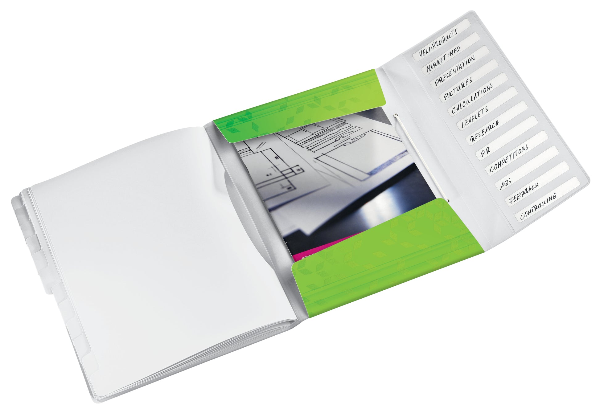 Leitz Sammelmappe für A4, Kunststoff, grün