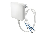 QuWireless S9HV.65.4RT – Richtantenne, 2,4/5/6/7 GHz, 9 dBi, 4× RPTNC, Wand/Mast