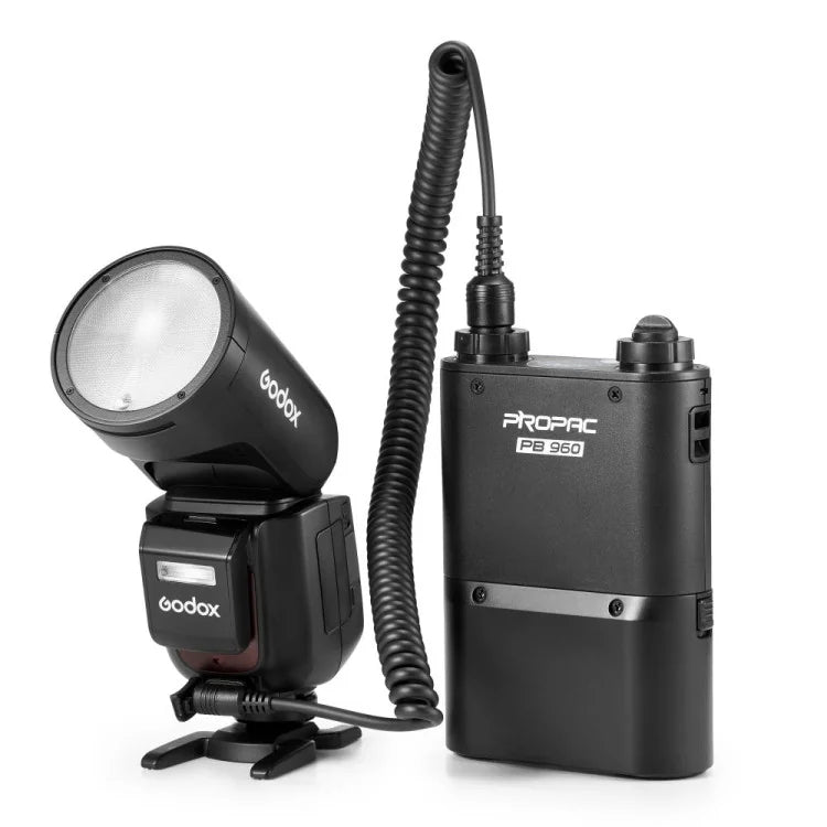 Godox V1 Pro Fujifilm TTL Aufsteckblitz – Akku 2980 mAh, ca. 500 Blitze, Blitzfolgezeit 1,5 s – für Fujifilm