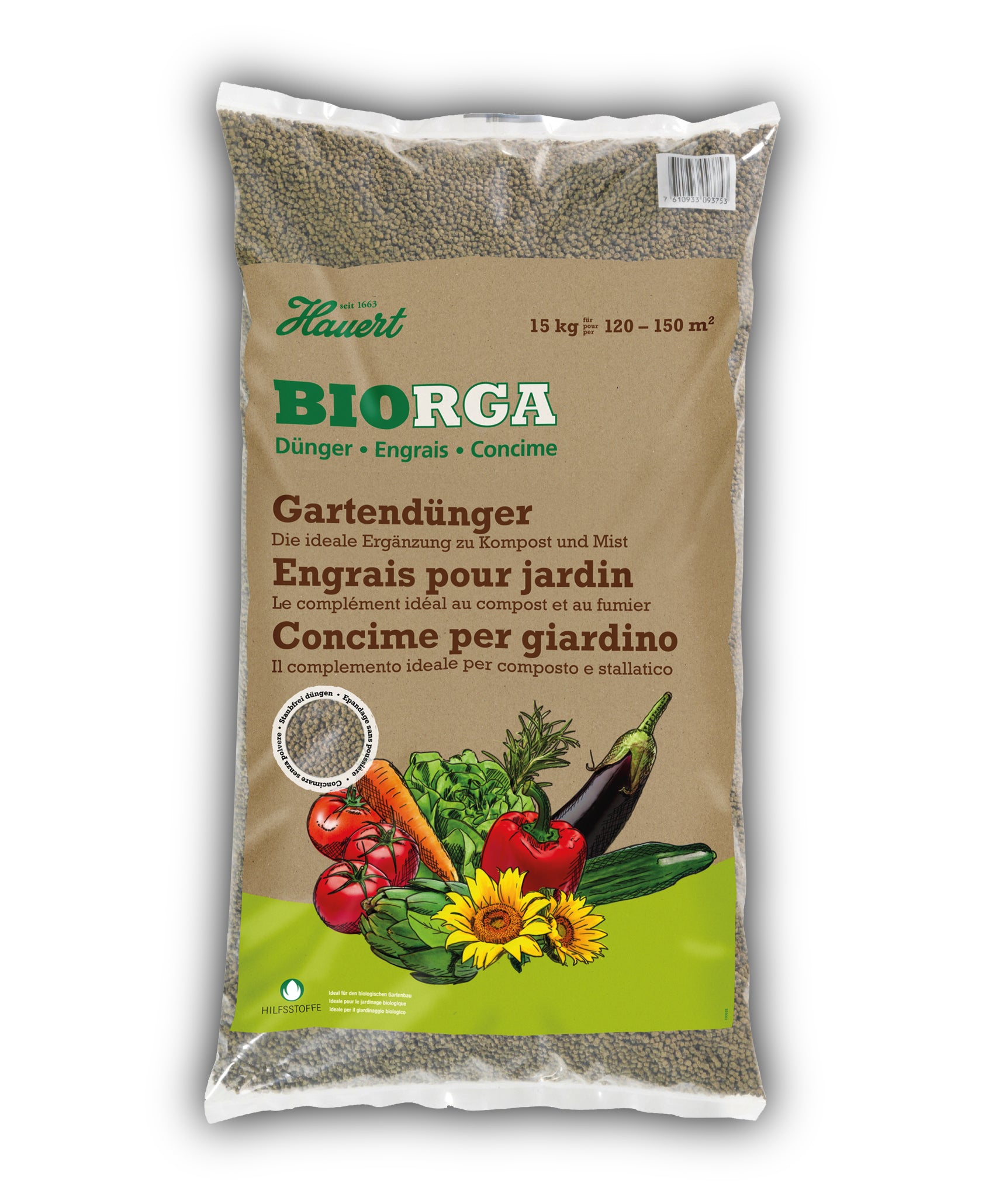 Hauert Mehrnährstoffdünger, 5 kg, Granulat, Bio – 1 Stück