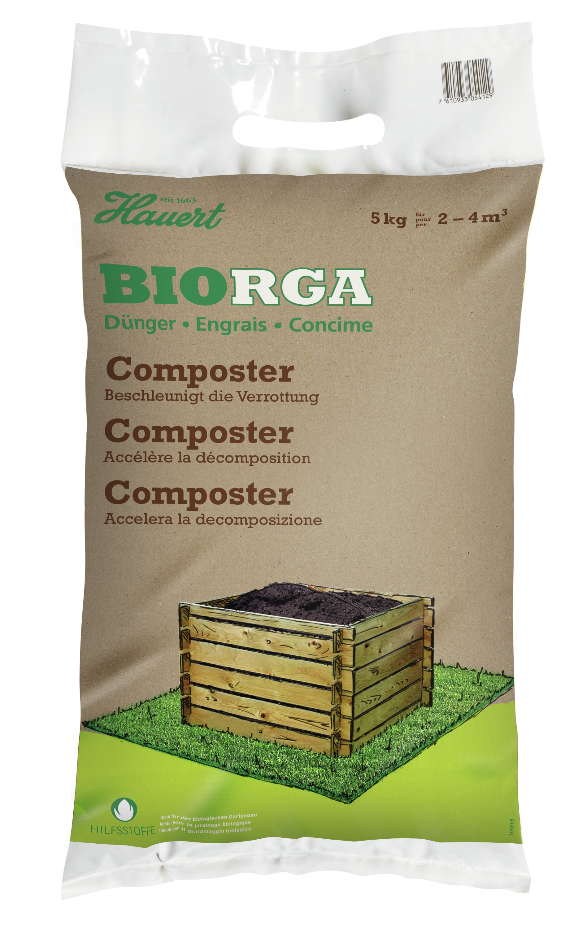 Hauert Mehrnährstoffdünger – für Kompost – Pulver – 5 kg