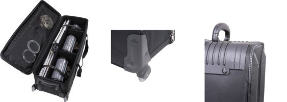 Dörr Studio Kit Bag Trolley – 350 × 1110 × 300 mm (Innen 310 × 1000 × 210 mm) – Schwarz