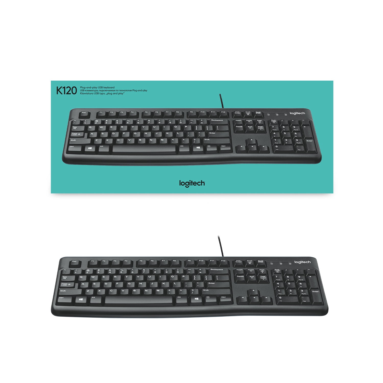 Logitech K120 – Tastatur, CH-Layout (DE-CH)