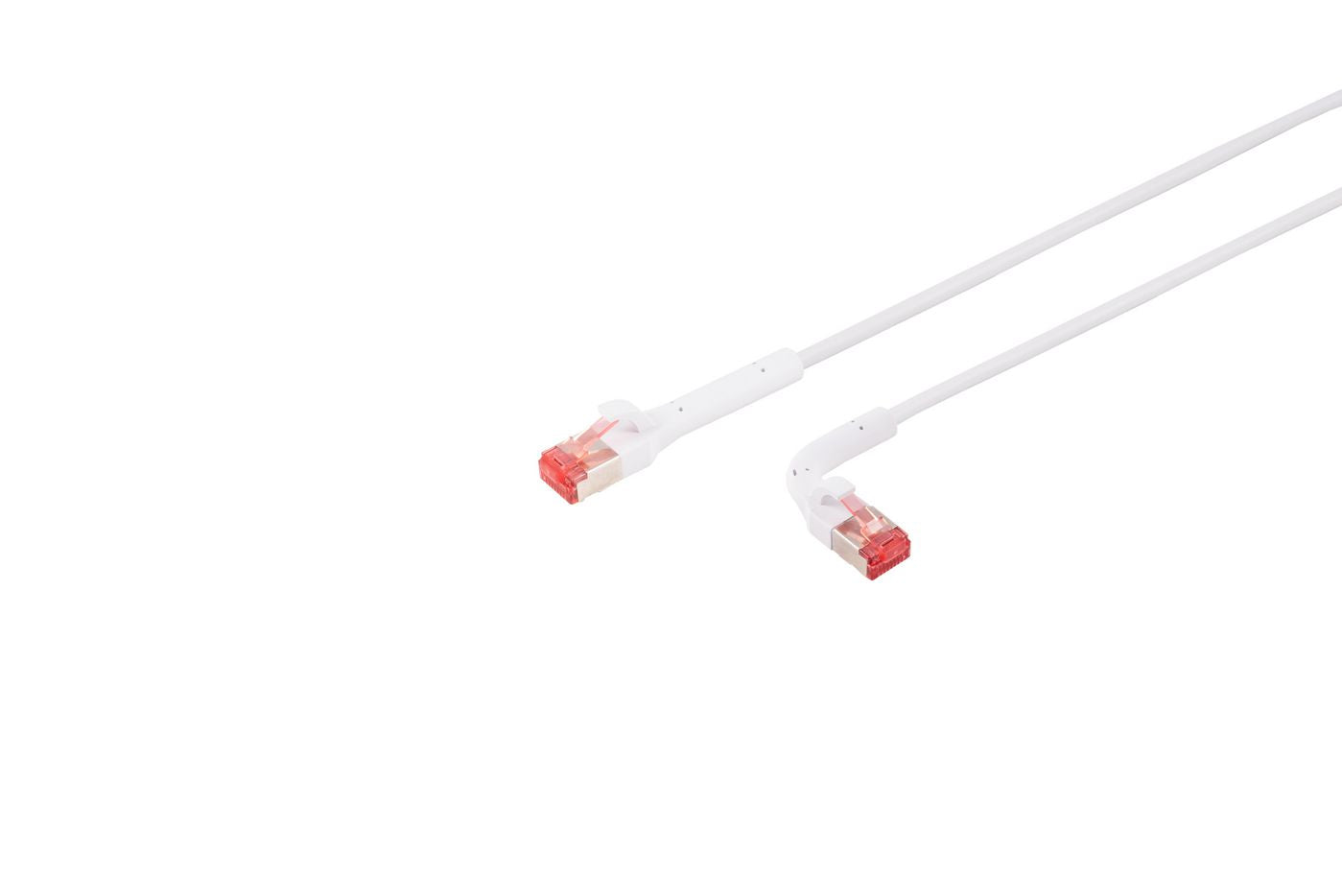 Lanview Netzwerkkabel – Flex-Winkel, Cat6A U/FTP, 3 m Weiss