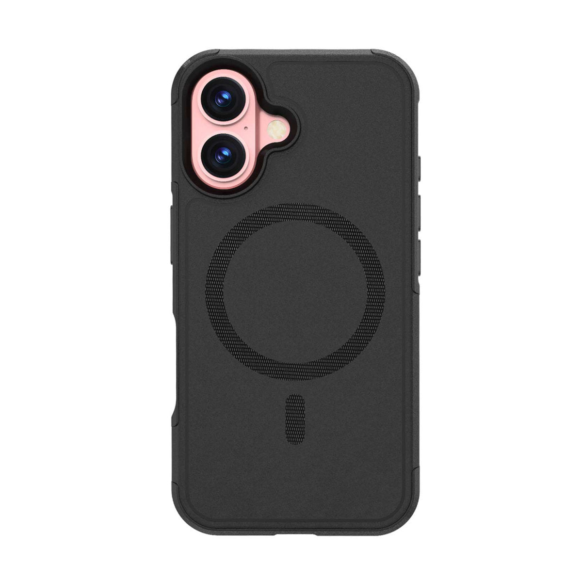 4smarts Backcover – für Apple iPhone 16 – schwarz – TPU/PC – MagSafe-kompatibel, stossfest