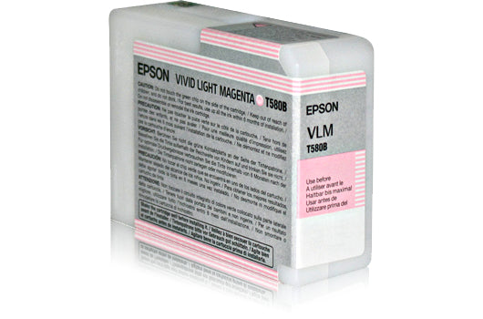 Epson Tintenpatrone T580B, Magenta, 80 ml – für Inkjetdrucker/Multifunktionsgeräte