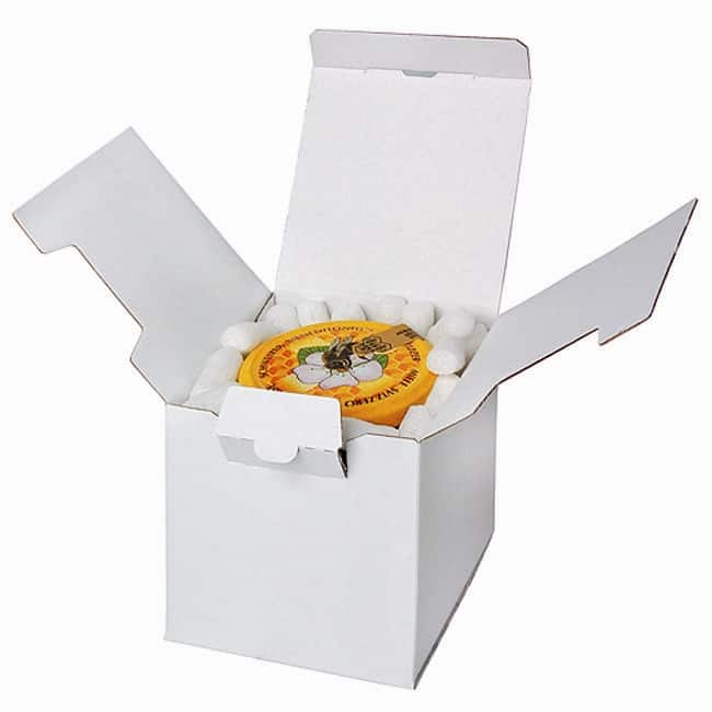 Brieger Versandkarton – 125 × 125 × 125 mm, 1,5 mm, weiss – 1 Stk.