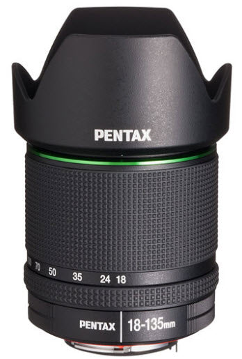 Pentax smc DA 18–135mm f/3.5–5.6 ED AL DC WR Objektiv für Pentax K (K‑5, K‑r, K‑7 u. a.) – Schwarz