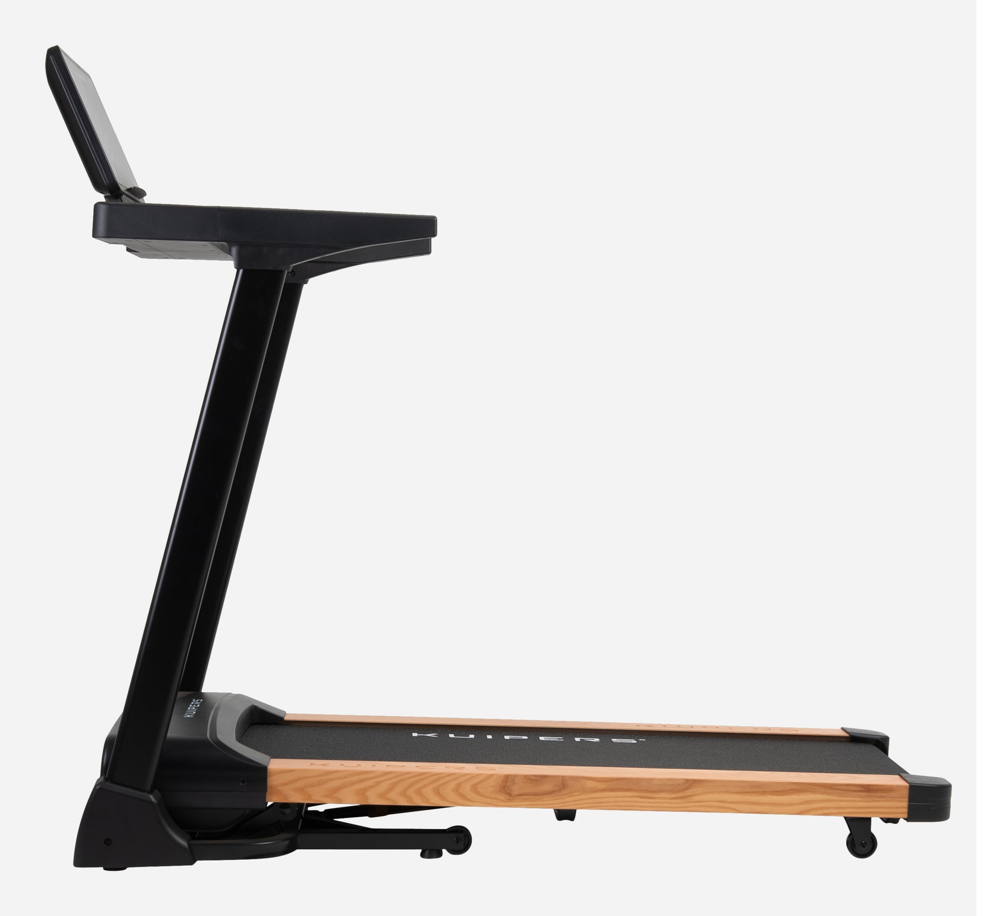 Kuipers Laufband R1, 14 km/h, 150 kg – Schwarz, Stahl/Holz