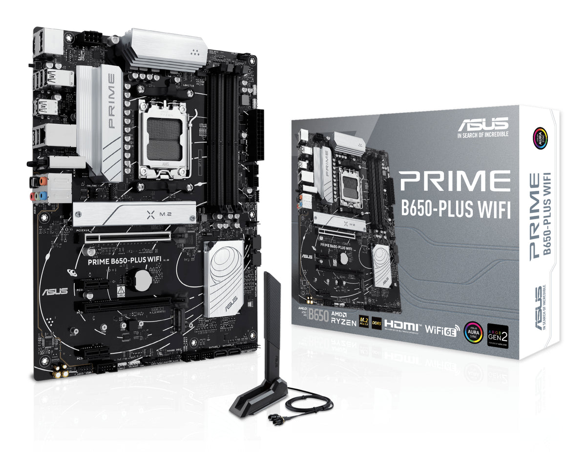 ASUS PRIME B650-PLUS WIFI – Mainboard – AM5, AMD B650, ATX, DDR5