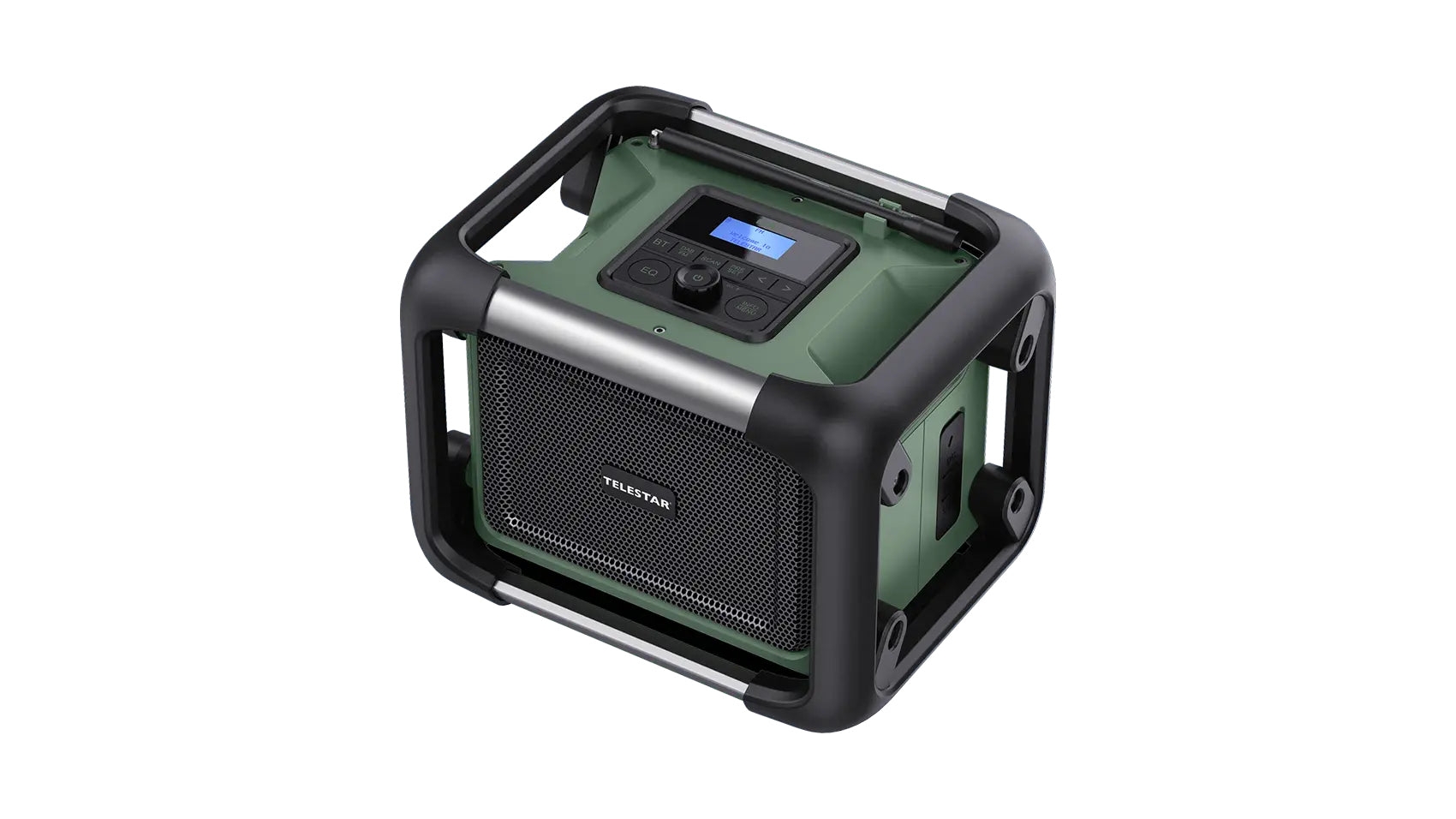 Telestar TOP OR 20 – Baustellenradio DAB+, Bluetooth, IPX4 – Schwarz/Grün