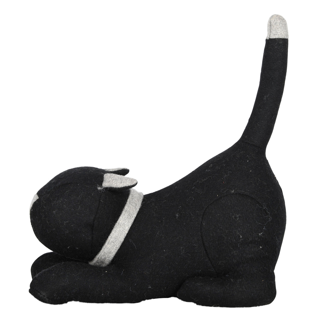 Esschert Design Türstopper – Filz/Marmor/Polyester – Schwarz – Ø 260 × H 270 mm