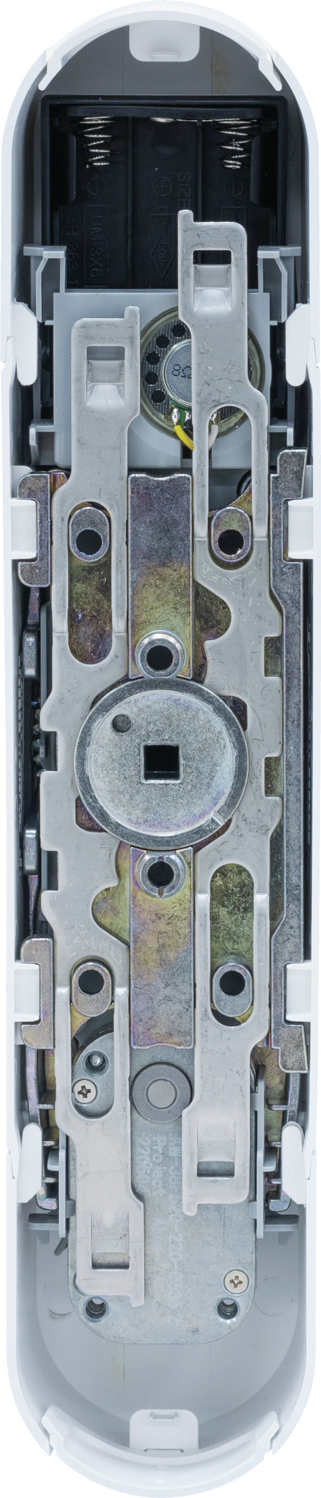 ABUS WINTECTO One FCA4100W Smart-Vorhängeschloss – BT, Batteriebetrieben (AA), Weiss, 63×92×300 mm