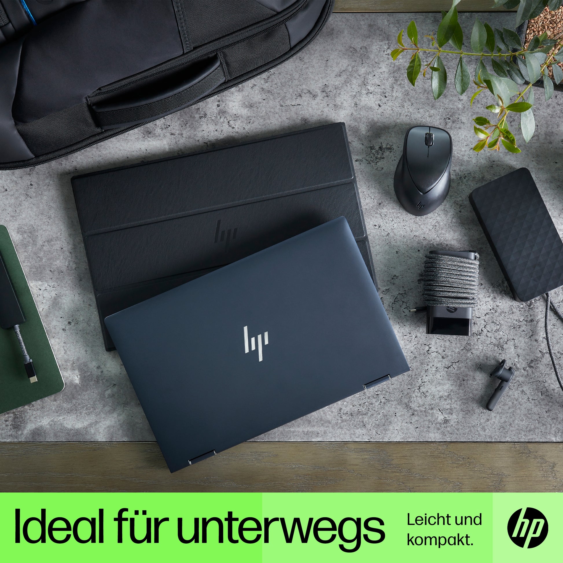 HP USB-C 65 W Ladegerät – USB-C×1 – für Laptop – Schwarz