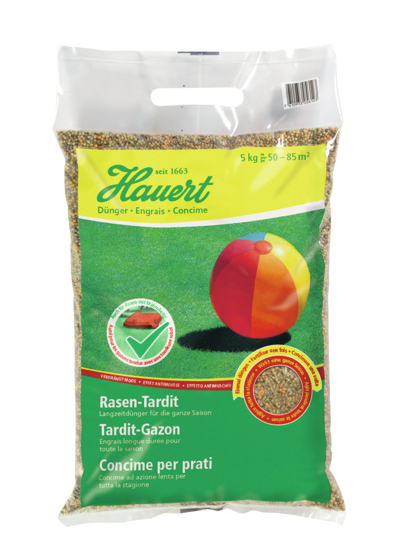 Hauert Mehrnährstoffdünger, Granulat – für Rasen – 5 kg
