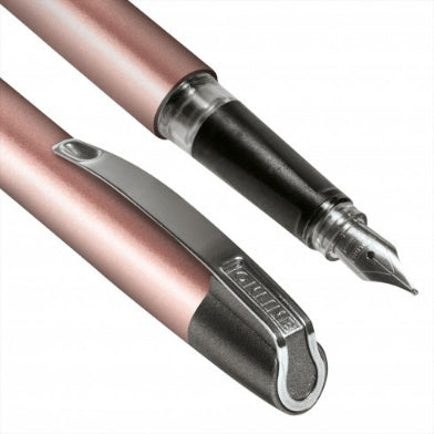 ONLINE Schreibgeräte ONLINE Campus II 61315/3D – Füllfederhalter – M – Roségold/Silber – Metall – 3er Pack