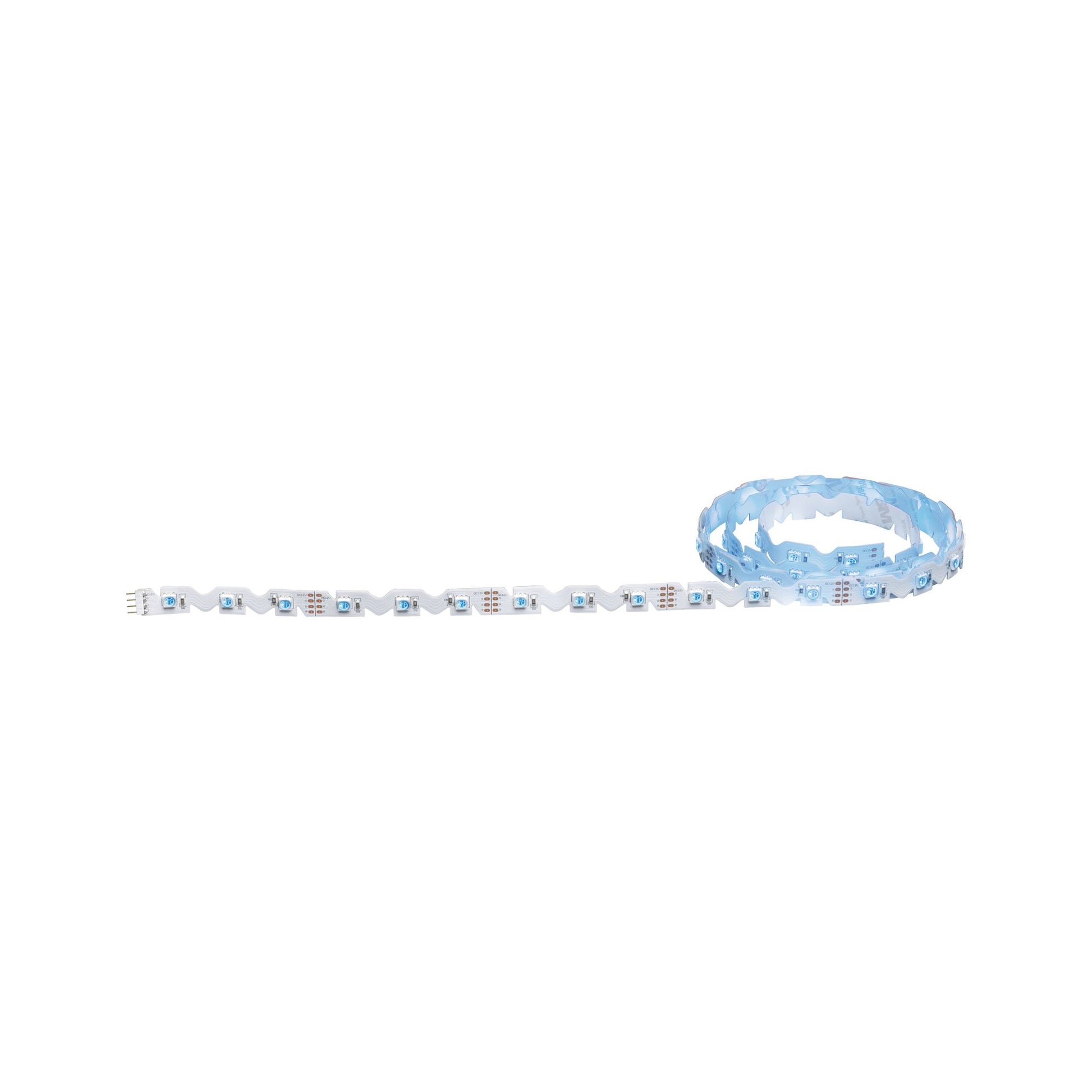 Paulmann LED-Strip – 1,5 m, RGB, 11 W, dimmbar, weiss, Fernbedienung, inkl. Netzteil