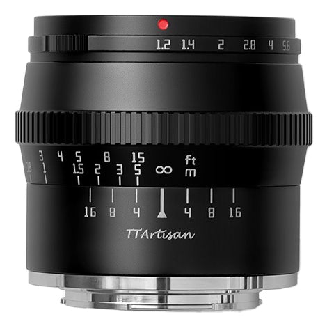 TTArtisan A06B-X 50 mm f/1.2 Objektiv – Fujifilm X-Mount, APS-C, manuell, 52 mm Filter