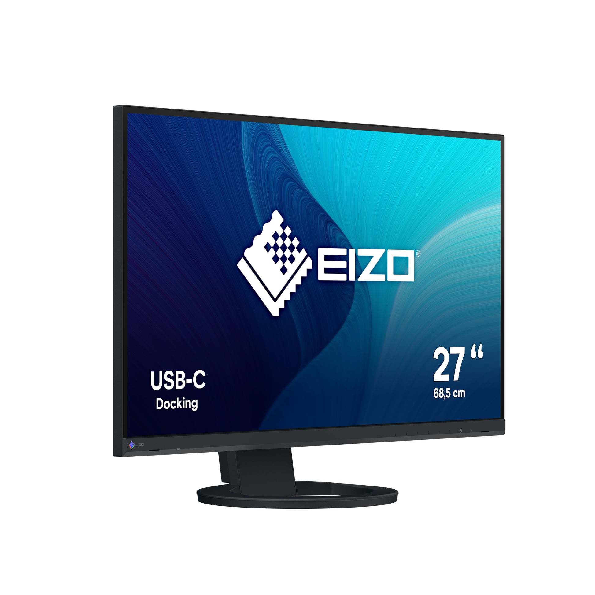 EIZO FlexScan EV2720S – Monitor, 27", IPS, 350 cd/m², USB-C, Integrierte Lautsprecher, VESA 100 × 100, Schwarz