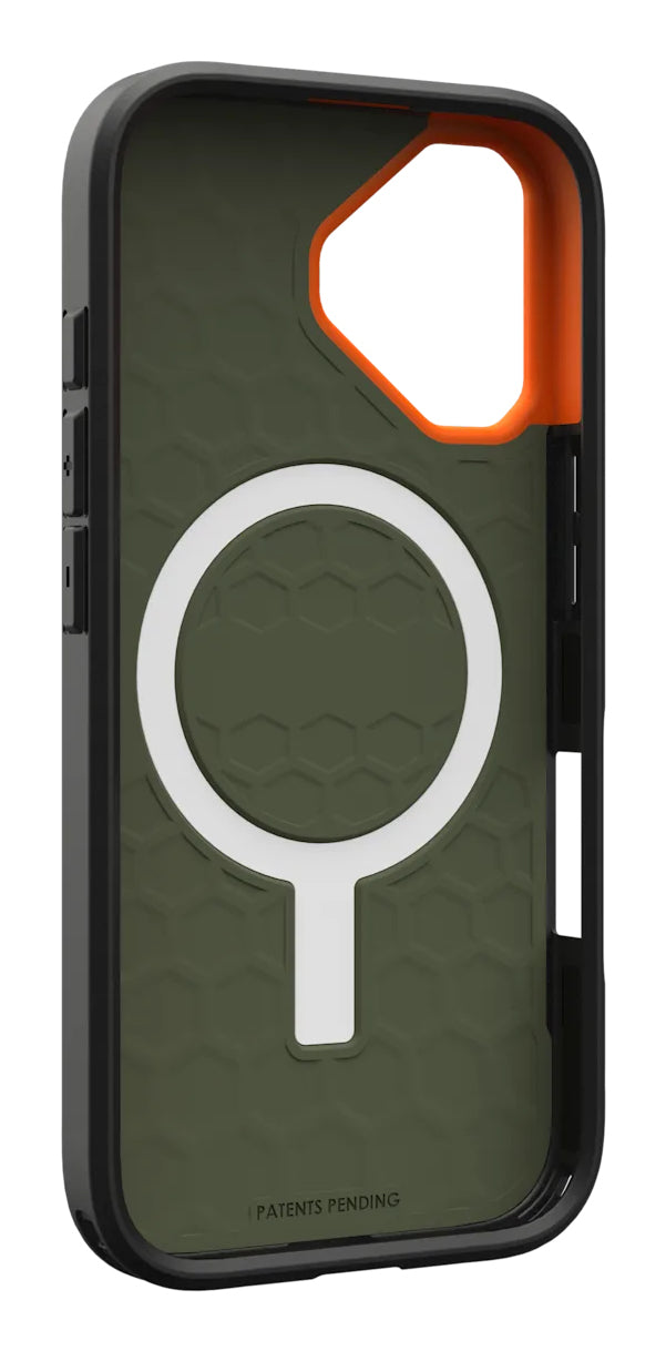 Urban Armor Gear Backcover – für Apple iPhone 17 Pro – olive – PC – MagSafe-kompatibel