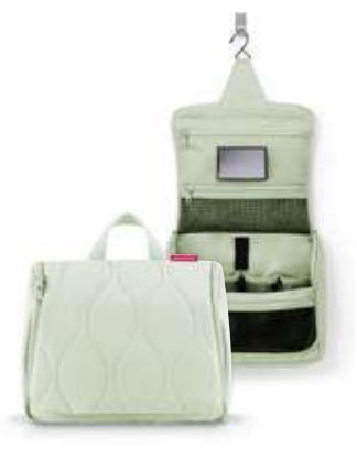 Reisenthel Kulturbeutel – 4 l – wasserabweisend, aufhängbar – Mint, Polyester – Puffer Iced Matcha – 1 Stk.
