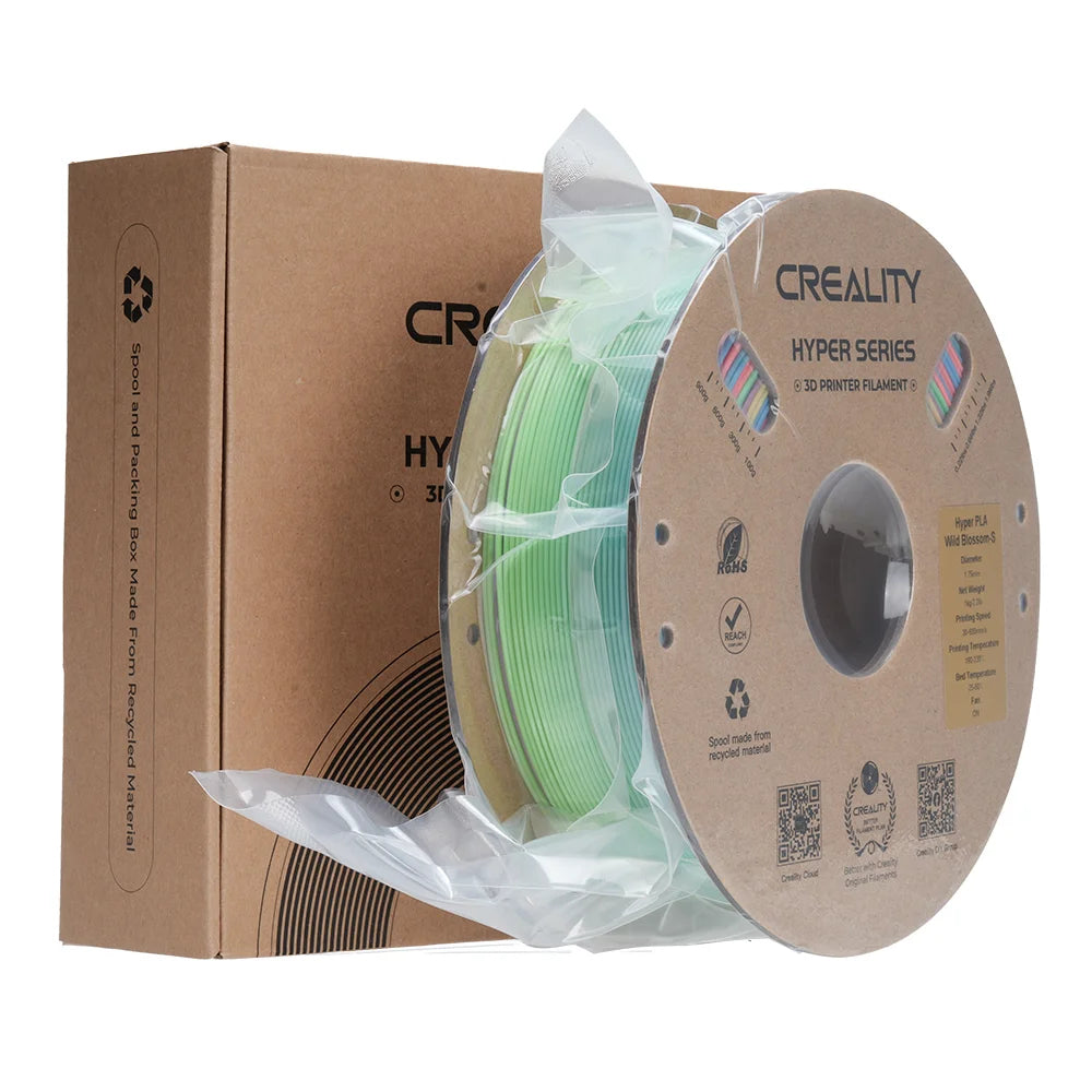 Creality 3D-Drucker-Filament Hyper PLA 1,75 mm Regenbogen, 1 kg