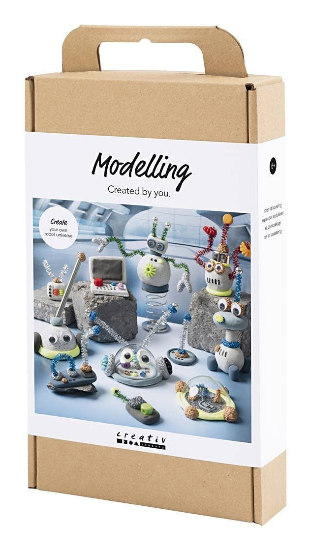 Creativ Company Knete-/Modelliermasse-Set – Roboter – ab 6 Jahren