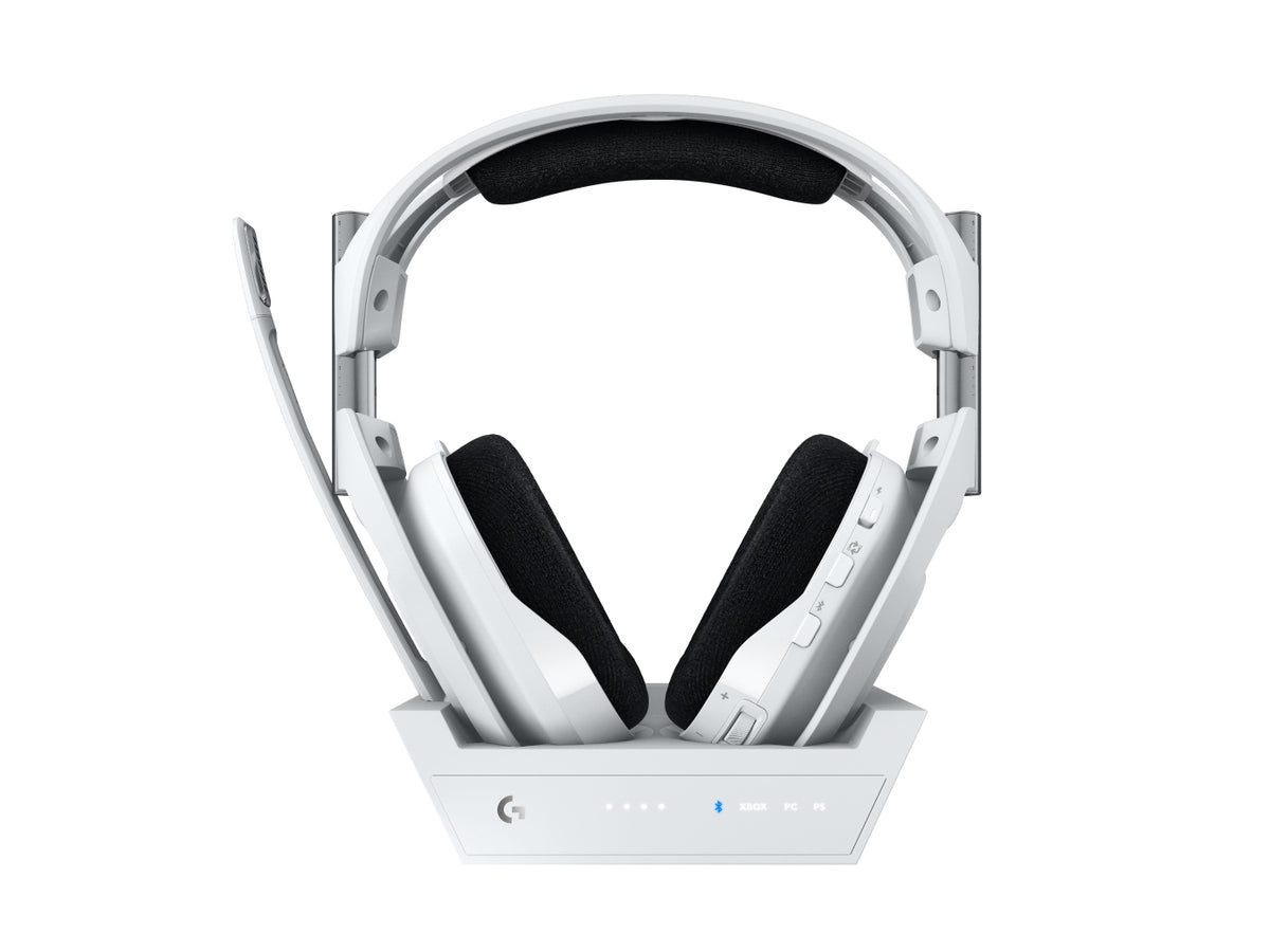 Logitech G A50 X Gaming-Headset – Over-Ear, Stereo, BT, mit Basisstation, Weiss, BT 5.0
