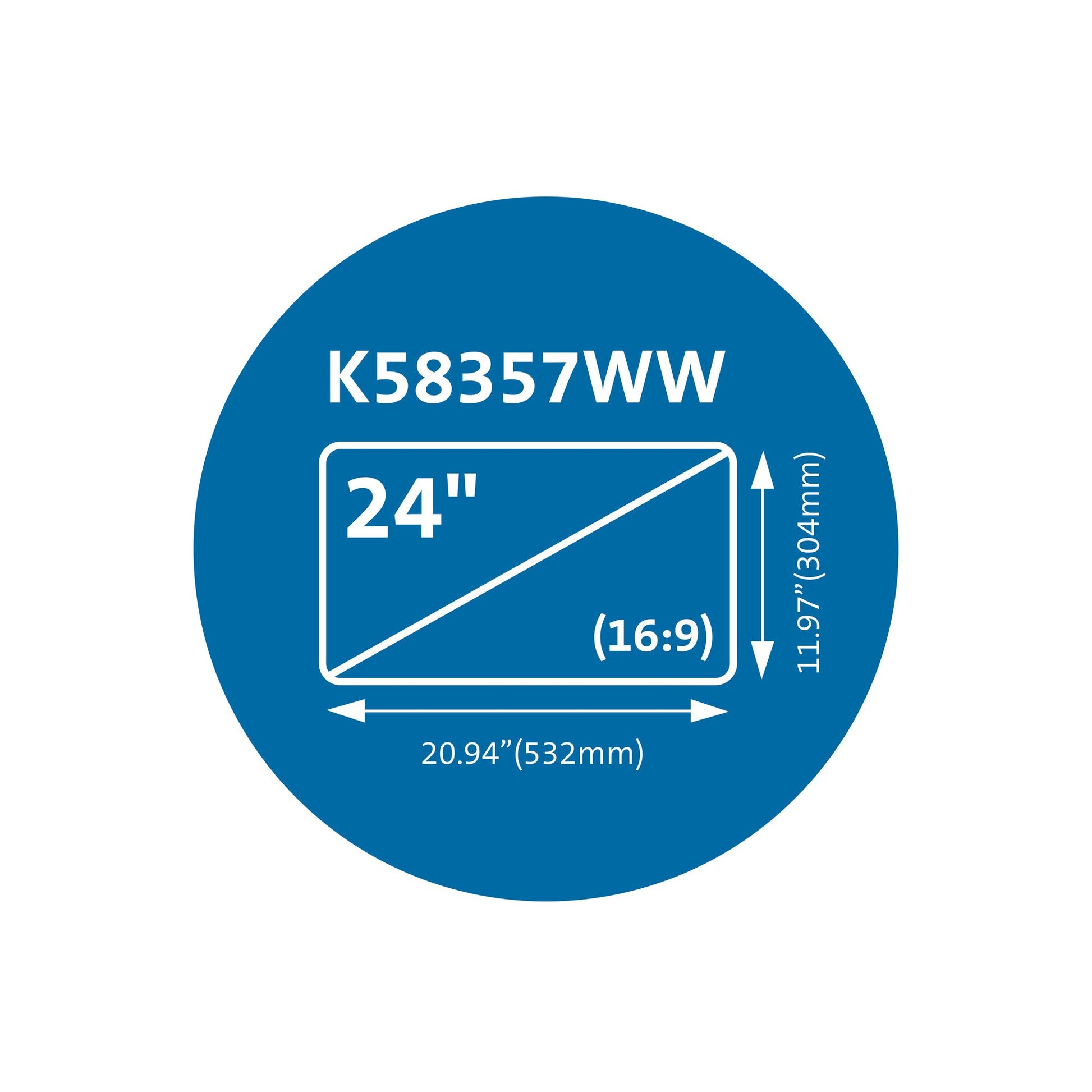 Kensington Displayschutz für 24"-Monitore (16:9)
