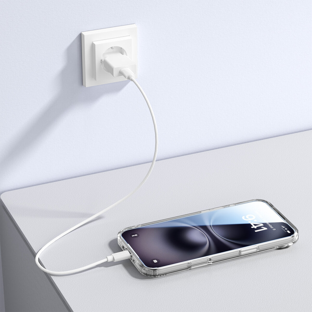 4smarts Backcover – für Apple iPhone 17 Air – MagSafe, Gehärtetes Glas, Transparent