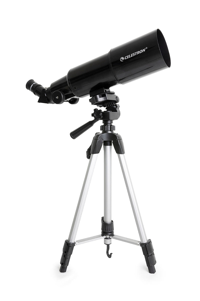 Celestron Travel Scope 80 – Refraktor, 300 mm, 15×, 7,6 cm Rohrdurchmesser, schwarz