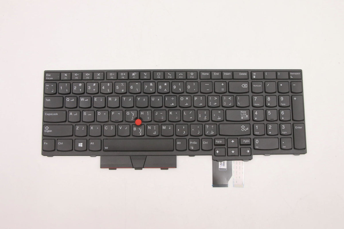 Lenovo Ersatz-Tastatur für ThinkPad P17 (1. Gen.) (20SN, 20SQ) – Arabisch, Schwarz