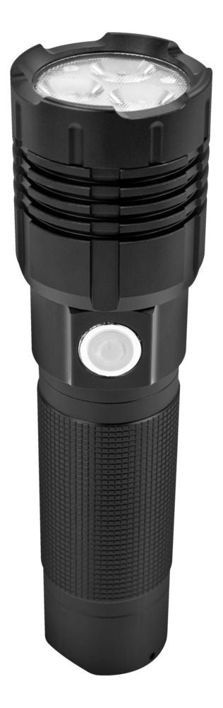 Ansmann Taschenlampe Pro 3000R – 3200 lm, 213 m, IP67, USB, Akku 5100 mAh, 6 Modi – Schwarz