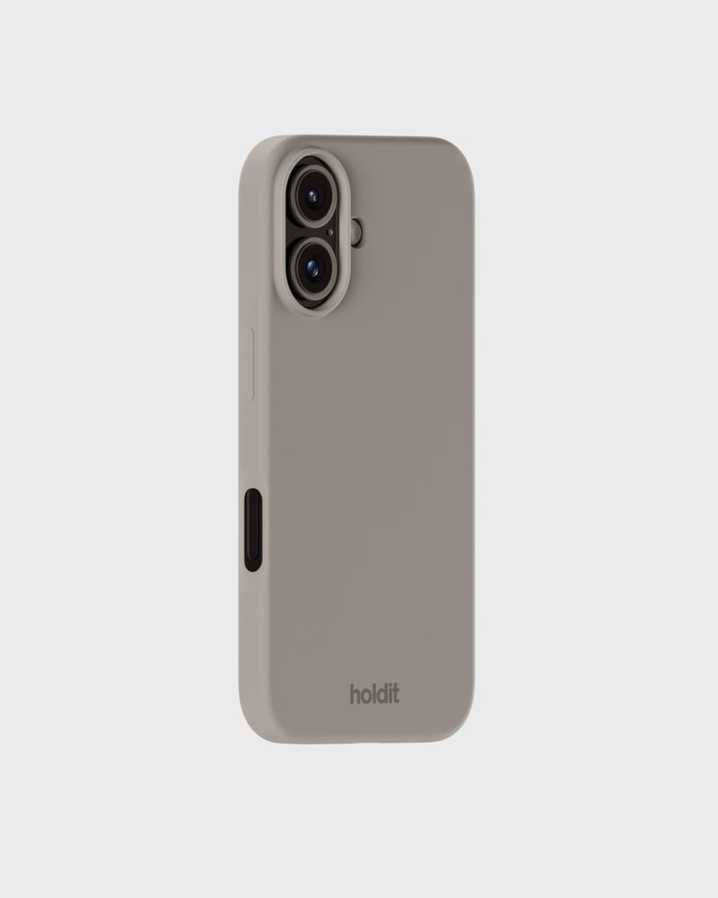 Holdit Backcover – für Apple iPhone 16, Silikon, Taupe