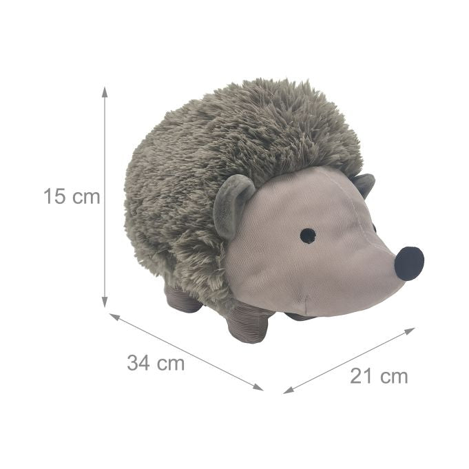 Relaxdays Türstopper – Baumwolle/Sand – Grau – 210 × 150 × 340 mm