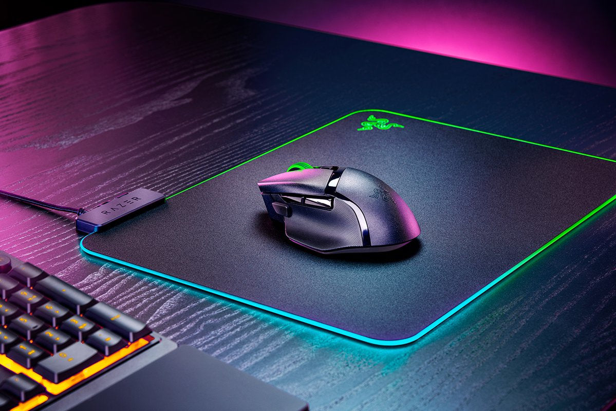 Razer Basilisk V3 X HyperSpeed – Gaming-Maus – Kabellos (Bluetooth), 18000 DPI, Rechts, Schwarz