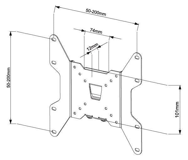 Vivolink Wandhalterung – 13–37" – VESA 50×50–200×200 – bis 35 kg, Höhenverstellbar, für Computermonitore – VLM
