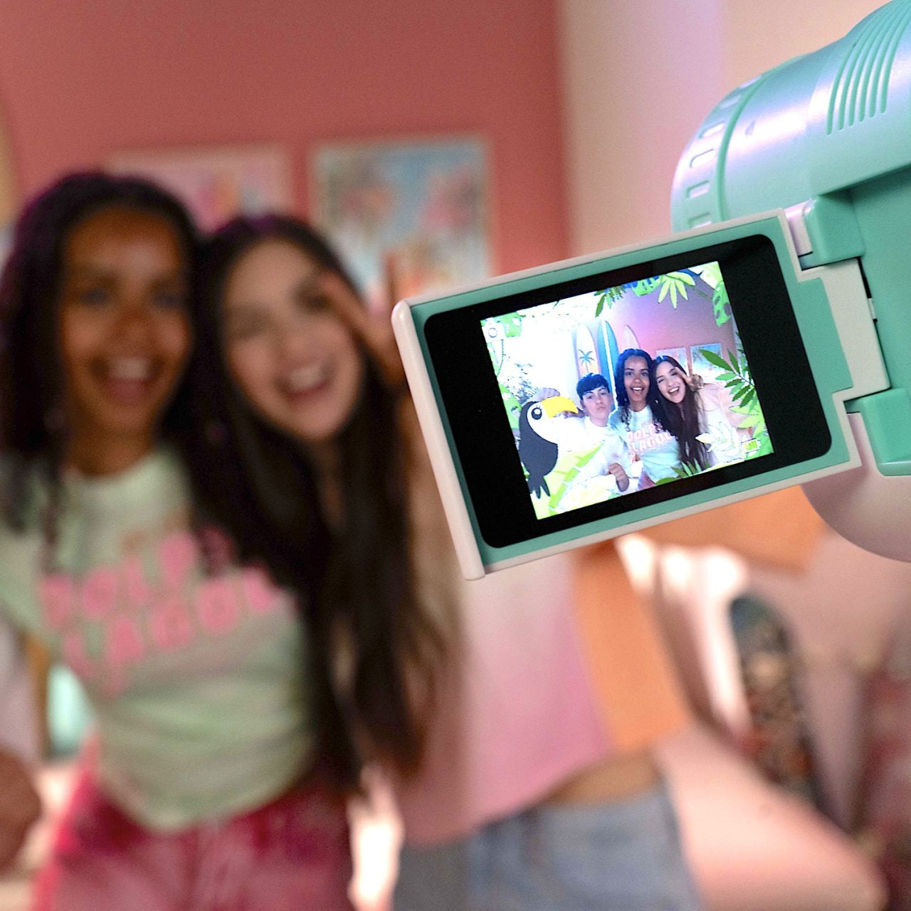 Canal Toys Spielzeug-Kamera Camera Projector – 16 GB, 1 Batterie – 1 Stück – ab 8 J. – türkis/weiss