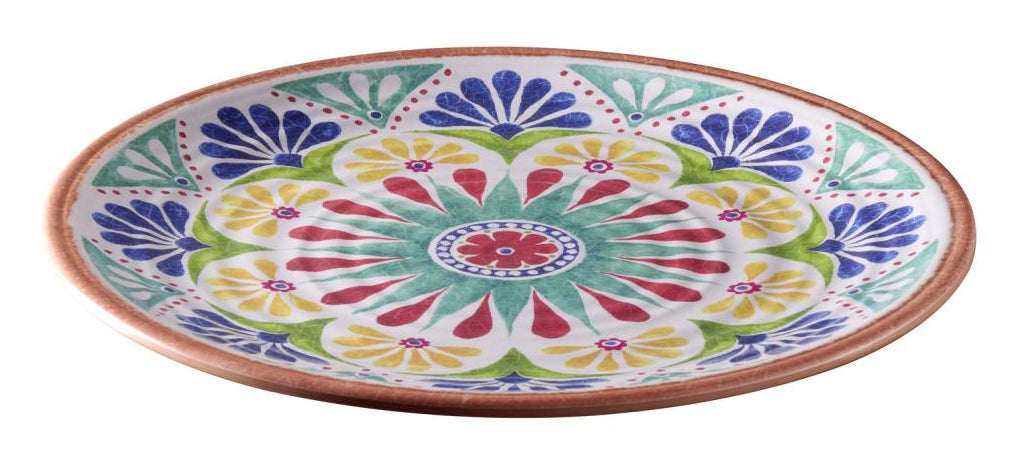 APS-Germany Servierplatte Arabesque – Ø 33,0 cm, H 2,0 cm, Melamin, Mehrfarbig, spülmaschinenfest, BPA-frei