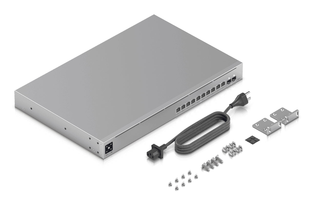 Ubiquiti UniFi Pro XG 10 – Managed Switch – 10×10G, 2×SFP+, L2+/L3, PoE++ 400 W, 1U