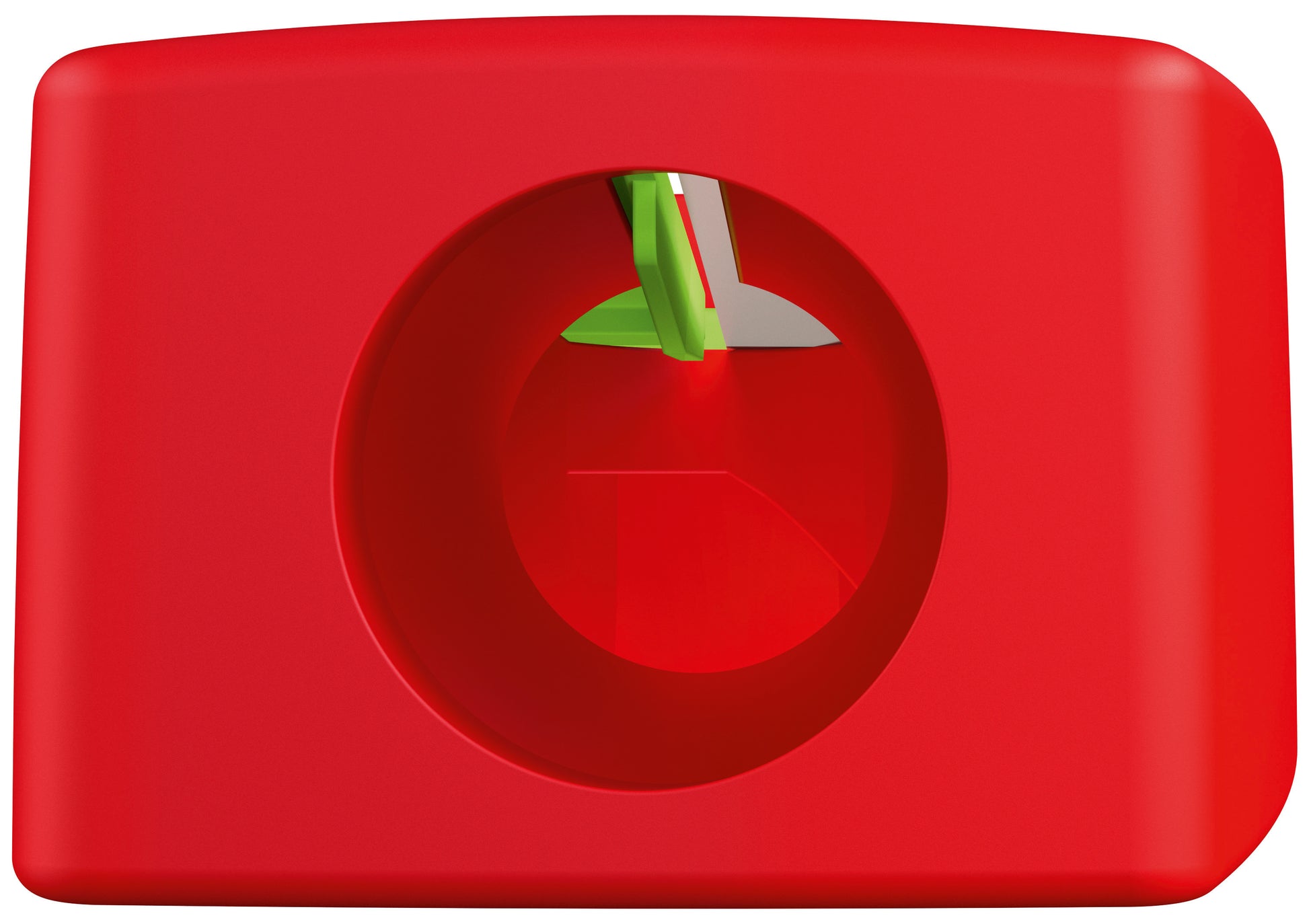 STABILO Spitzer – manuell, 1-Loch, mit Behälter, für Farbstifte Ø 15 mm, Kunststoff, rot, woody 3 in 1