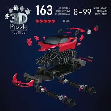Ravensburger 3D Puzzle Ferrari SF90 Stradale – 108 Teile – ab 8 Jahren