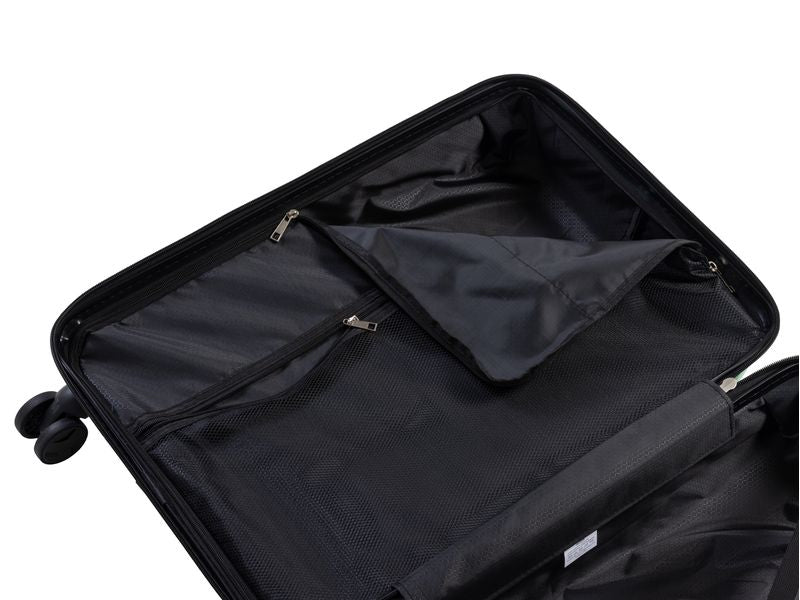 KOOR Trolley – 95 l, Hartschale, 4 Rollen, mit TSA, Petrol, 46 × 76 × 30 cm