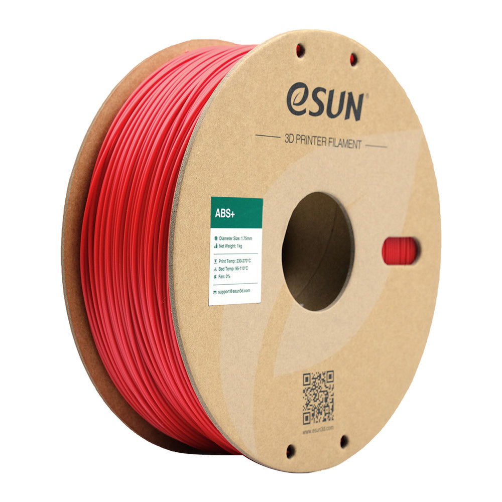 eSUN 3D-Drucker-Filament ABS 1,75 mm Rot, 1 kg – für Bambu Lab P1P/X1, Voron 2.4, Raise3D und andere