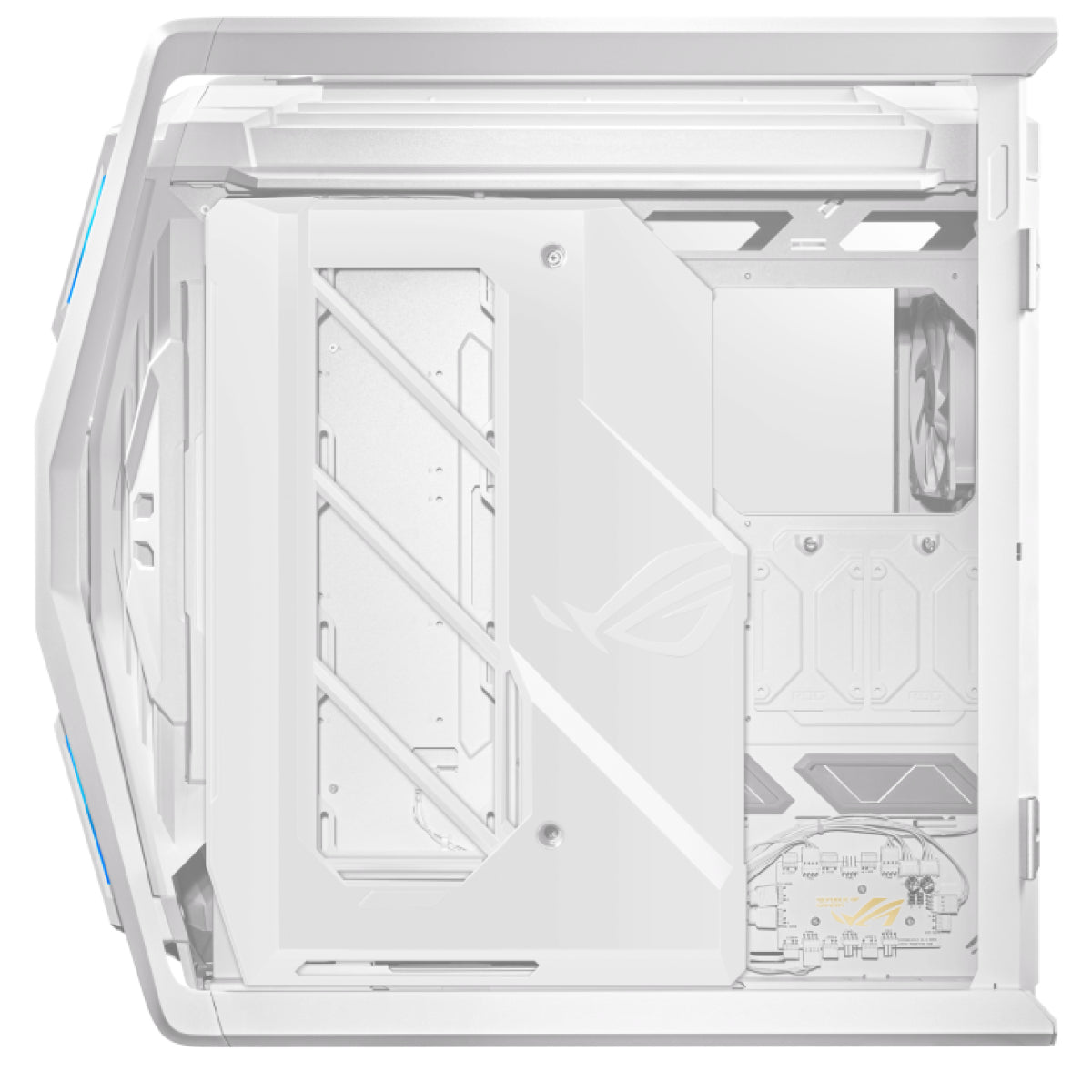 ASUS GR701 ROG HYPERION – PC-Gehäuse – Weiss, E-ATX/ATX/mATX/Mini-ITX, 10 Lüfterplätze, 5×2,5", 2×3,5"