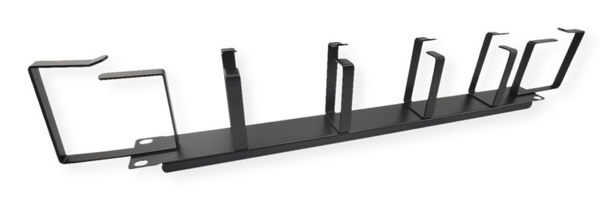 VALUE 26.99.0426 – Kabelmanagementtafel, 1U, Stahl, 575 × 98 × 44 mm, Schwarz